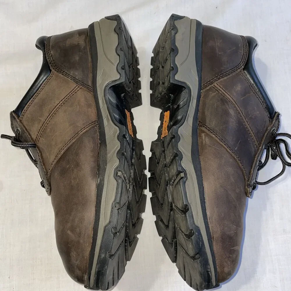 Timberland Pro Safety Toe Men’s Work Shoes Size 11 W  Brown Leather Skydex